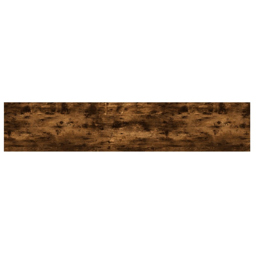Sieninės lentynos, 4vnt., dūminio ąžuolo, 100x20x1,5cm, mediena