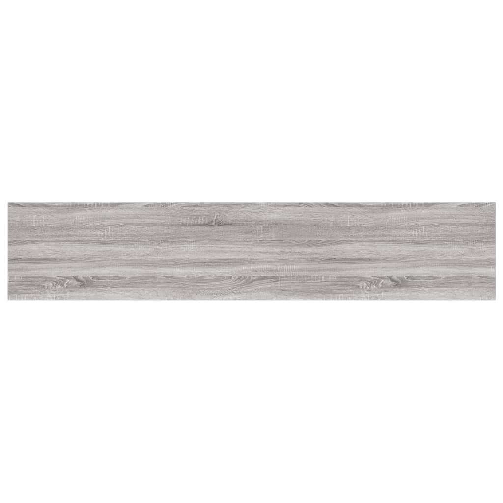 Sieninės lentynos, 4vnt., pilkos ąžuolo, 100x20x1,5cm, mediena