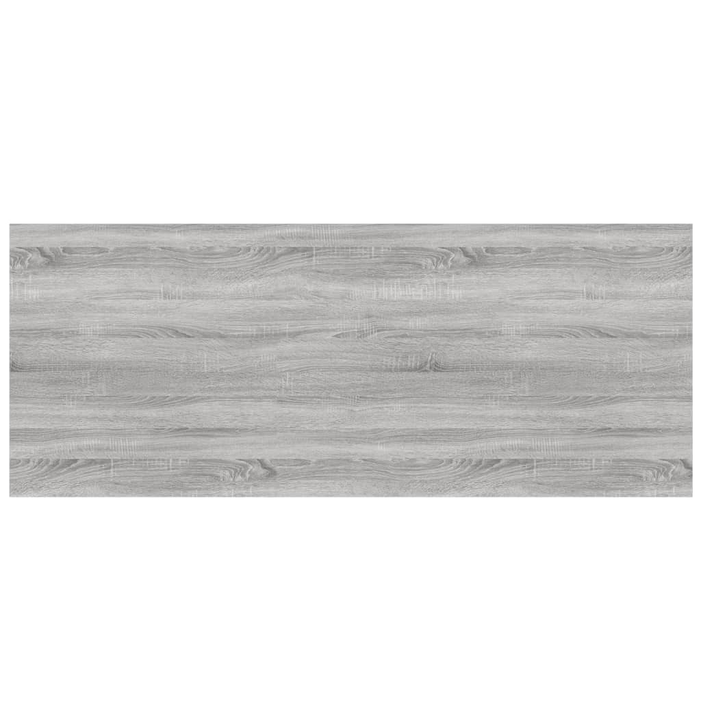 Sieninės lentynos, 4vnt., pilkos ąžuolo, 100x40x1,5cm, mediena