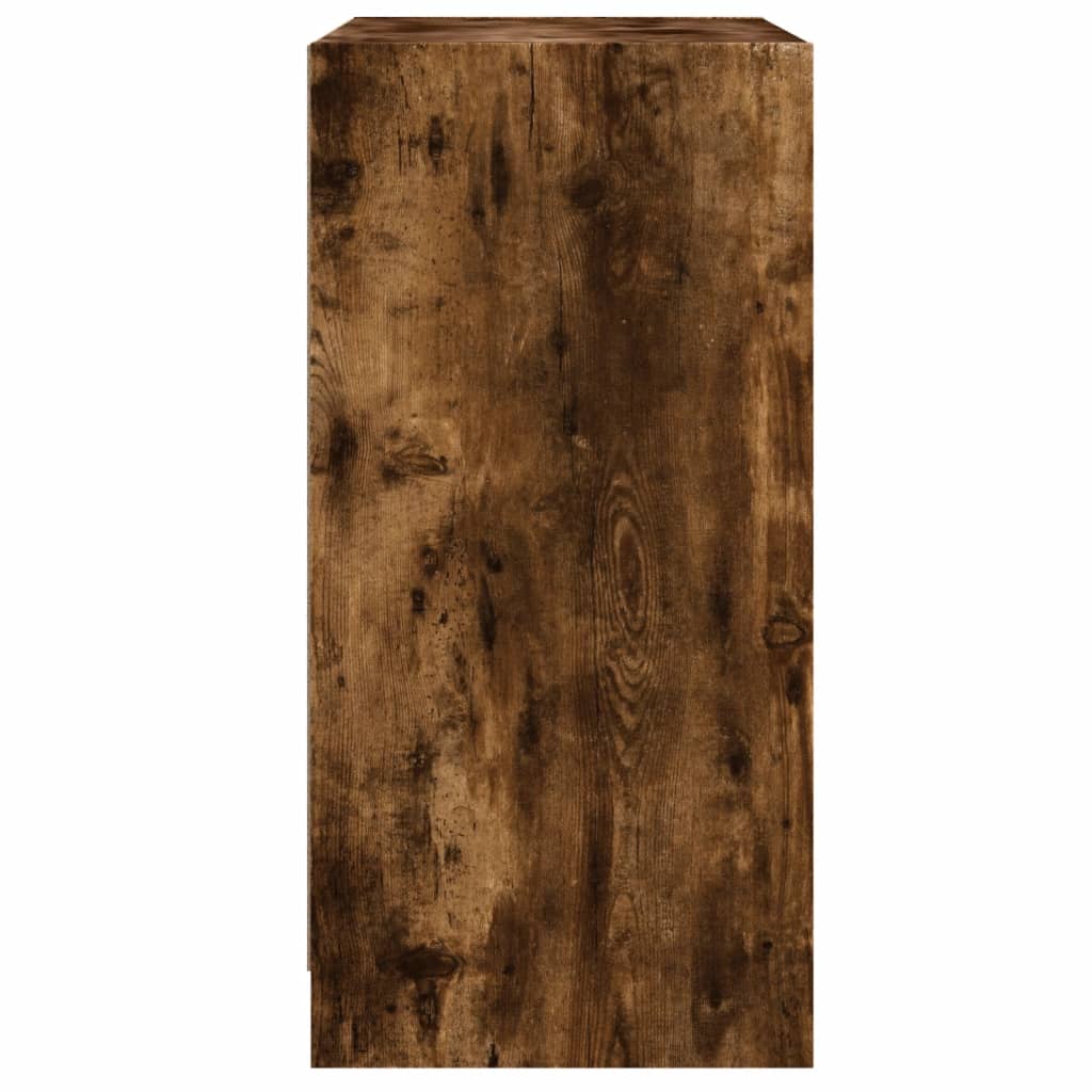 Sānu skapītis ar stikla durvīm, dūmakains, 68x37x75,5cm