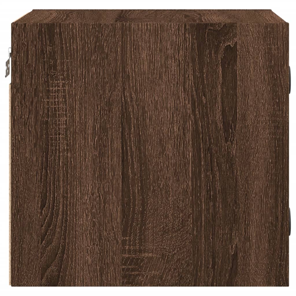 Nightstands with doors, 2 pcs., brown, 35x37x35cm