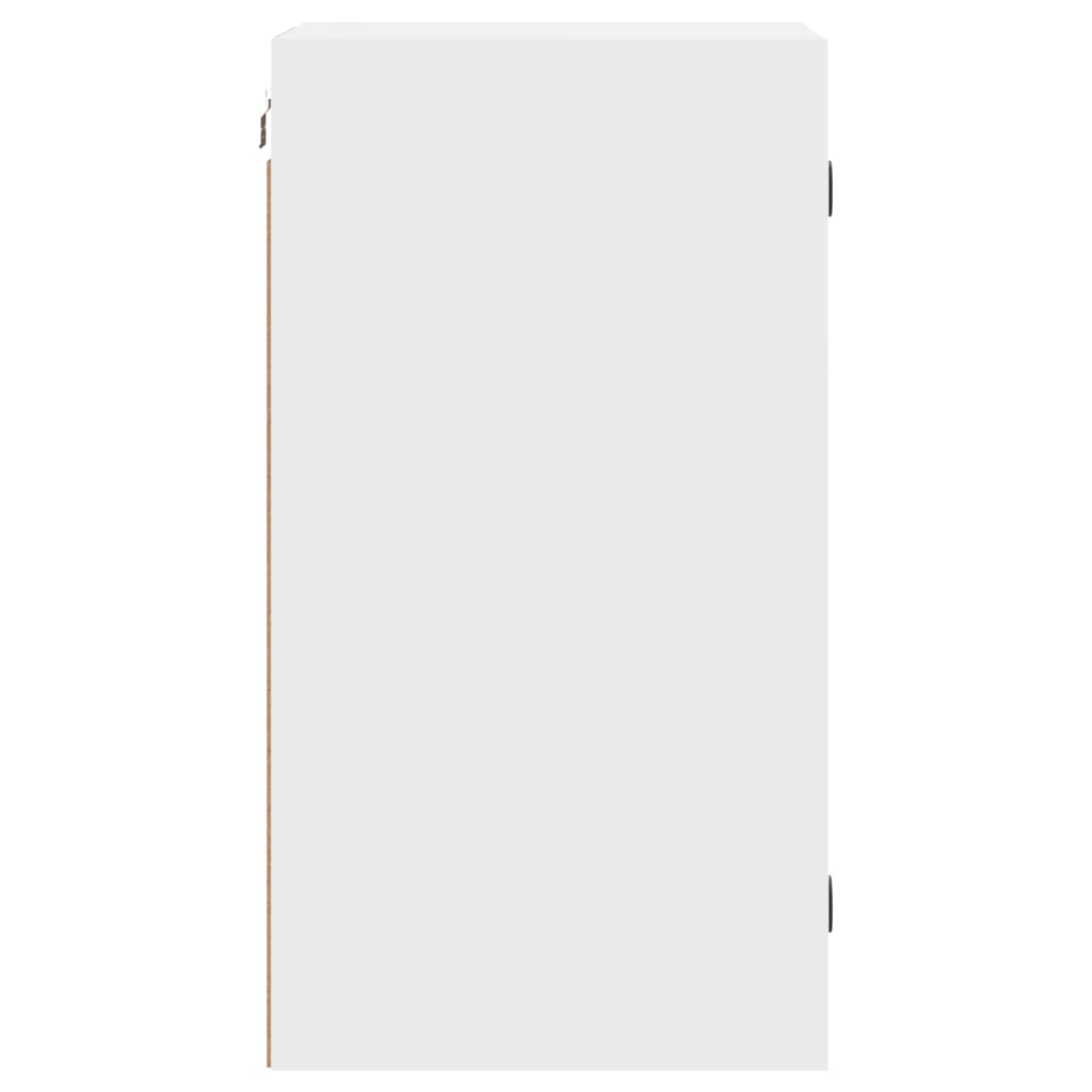 Wall cabinet with glass door, white, 35x37x68.5cm