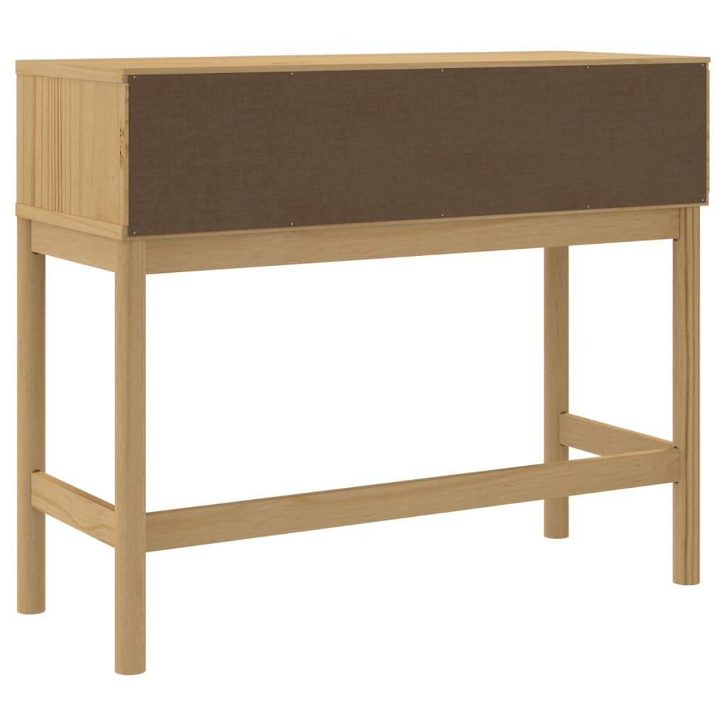 Konsolinis staliukas FLORO, vaško rudas, 89,5x36,5x73cm, pušis