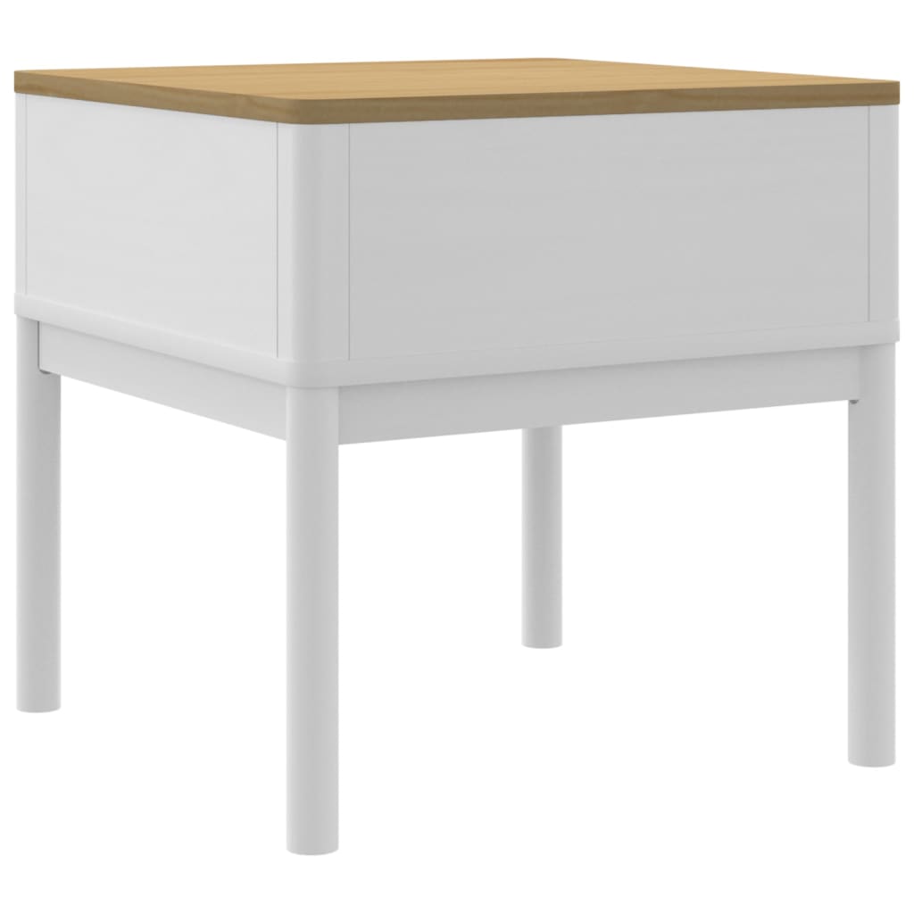 Gaismas galds FLORO, balts, 55x55x54cm, priedes masīvkoks