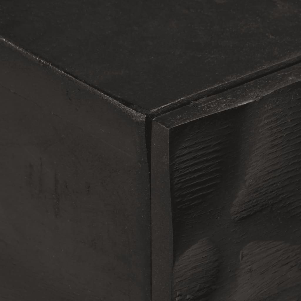Konsolinis staliukas, juodas, 90x30x76cm, mango ir geležis
