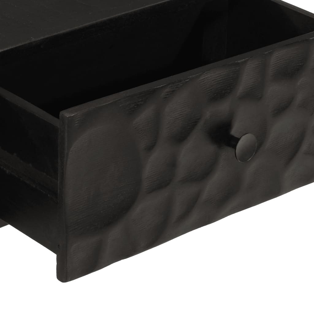 Konsolinis staliukas, juodas, 90x30x76cm, mango ir geležis