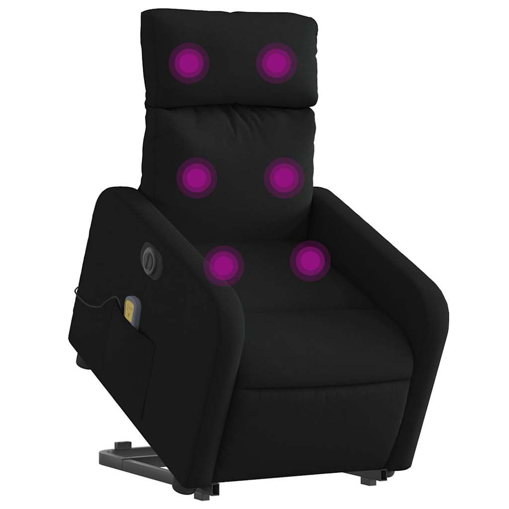 Electric Recliner Massage Chair, Black, Fabric