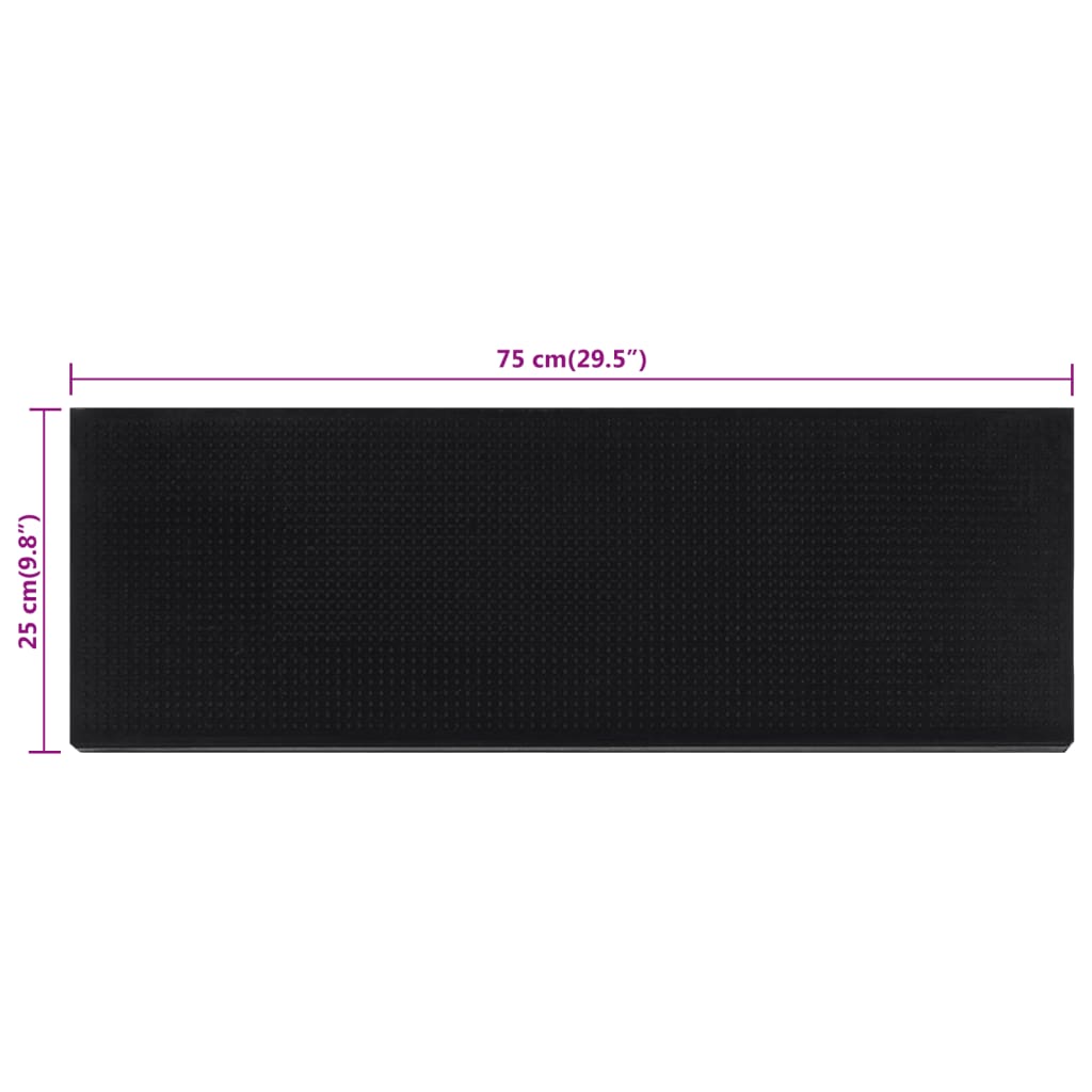 Stair treads, 5 pcs, 25x75cm, rubber