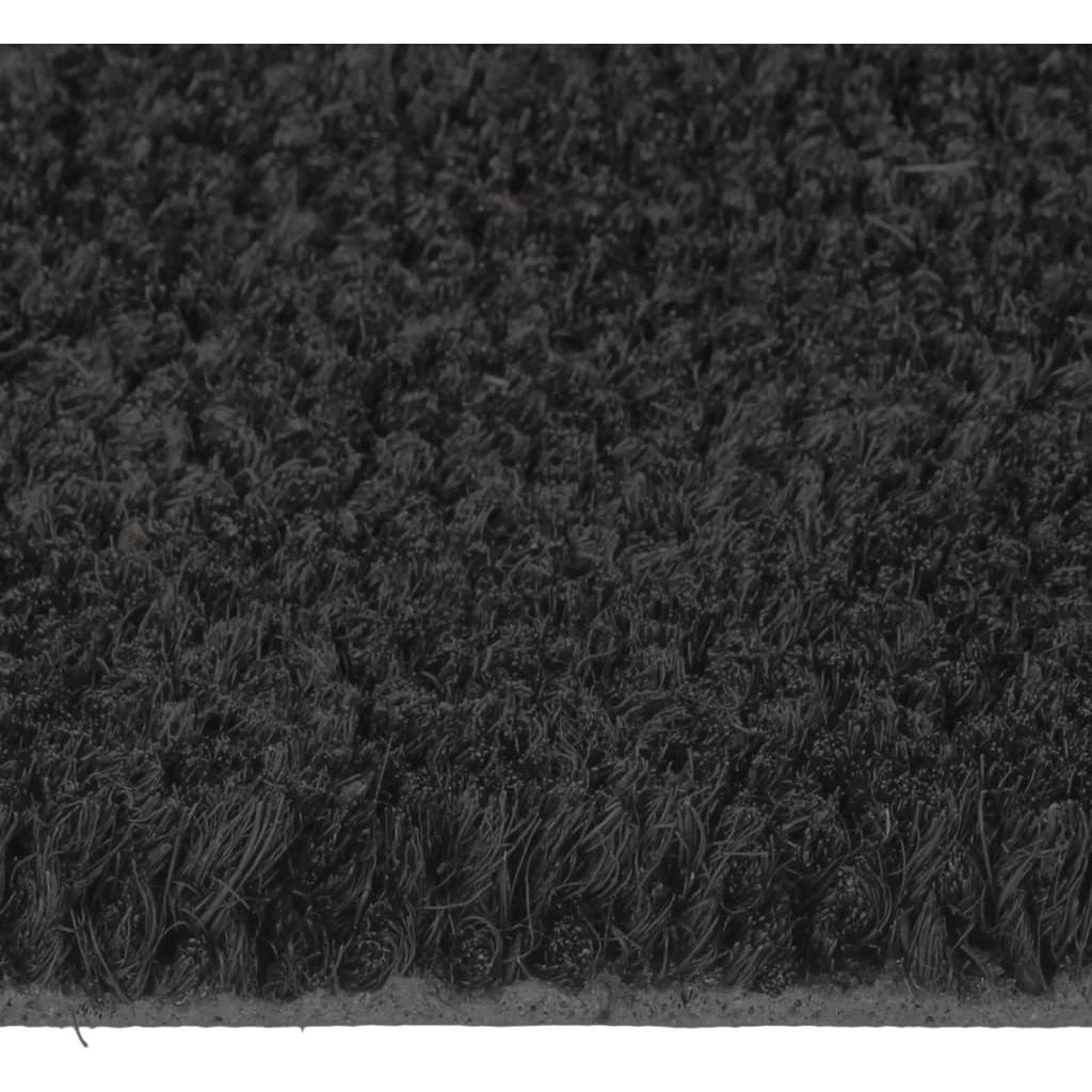 Durų kilimėlis, juodas, 60x90cm, kuokštuotas kokoso pluoštas