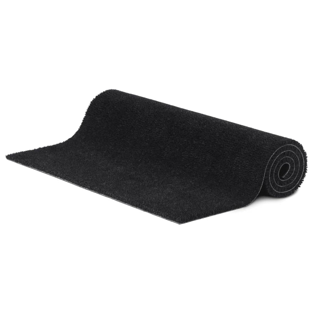 Doormat, black, 90x150cm, coir