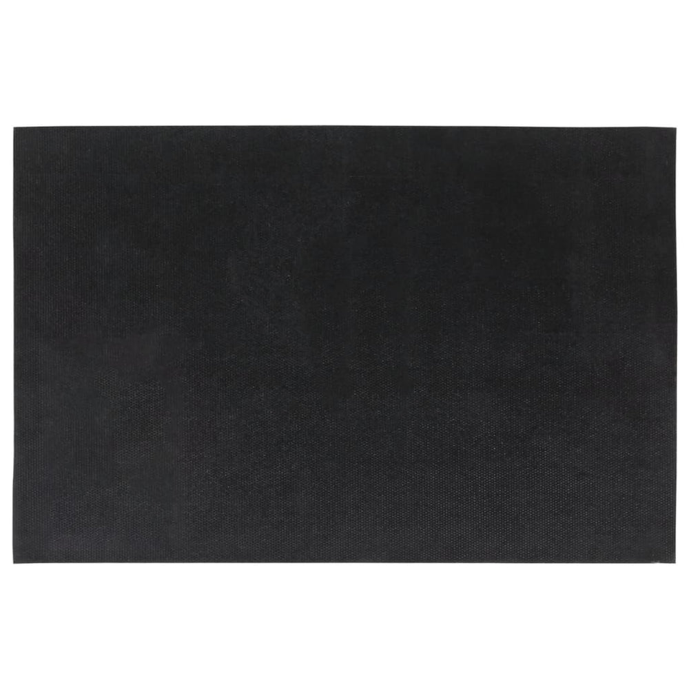 Durvju paklājiņi, 5 gab., tumši pelēki, 40x60 cm, kokosa šķiedra