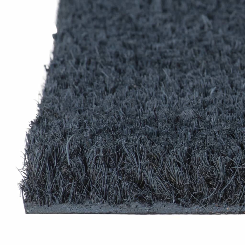 Doormat, dark grey, 50x80cm, coconut fibre