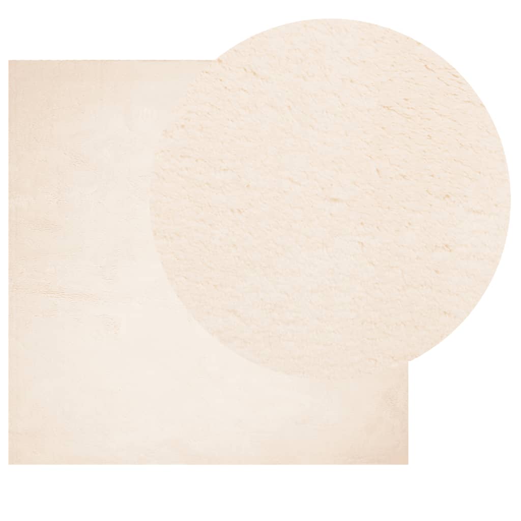 Rug HUARTE, sand, short pile, soft and washable