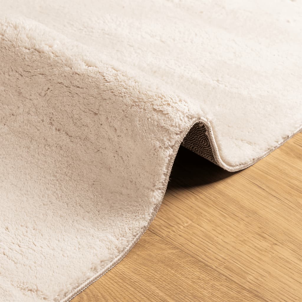 Rug HUARTE, sand, 120x170cm, short pile