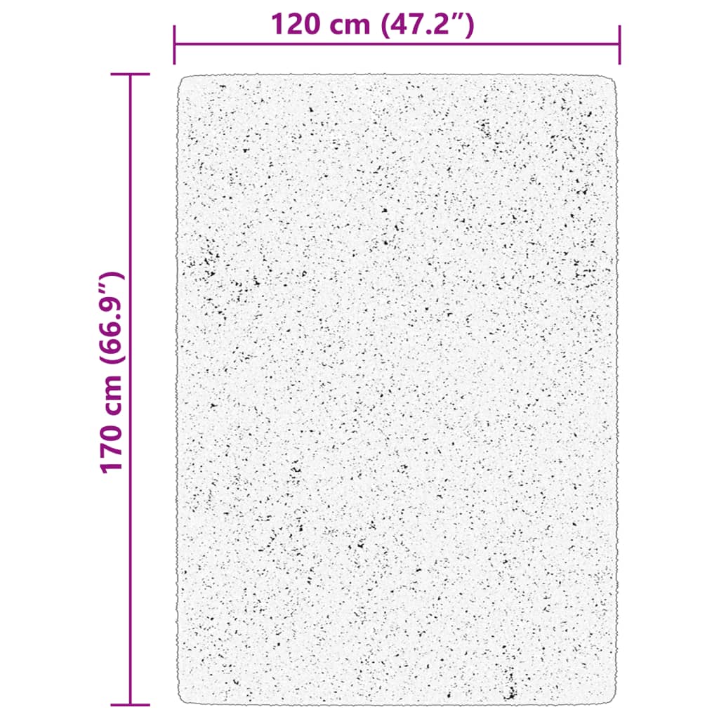 Rug HUARTE, sand, 120x170cm, short pile