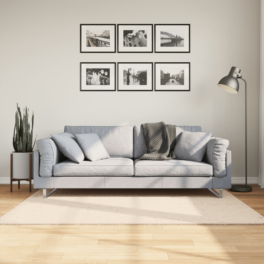 Rug HUARTE, sand, 120x170cm, short pile