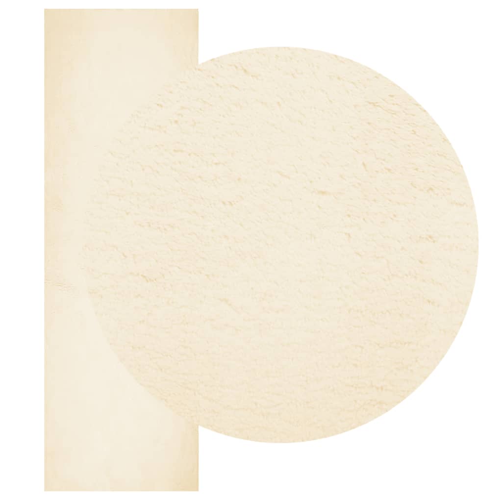 Rug HUARTE, cream, 80x250cm, short pile