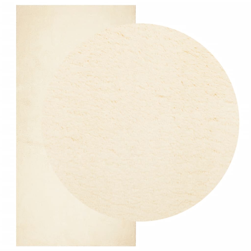 Rug HUARTE, cream, 100x200cm, short pile