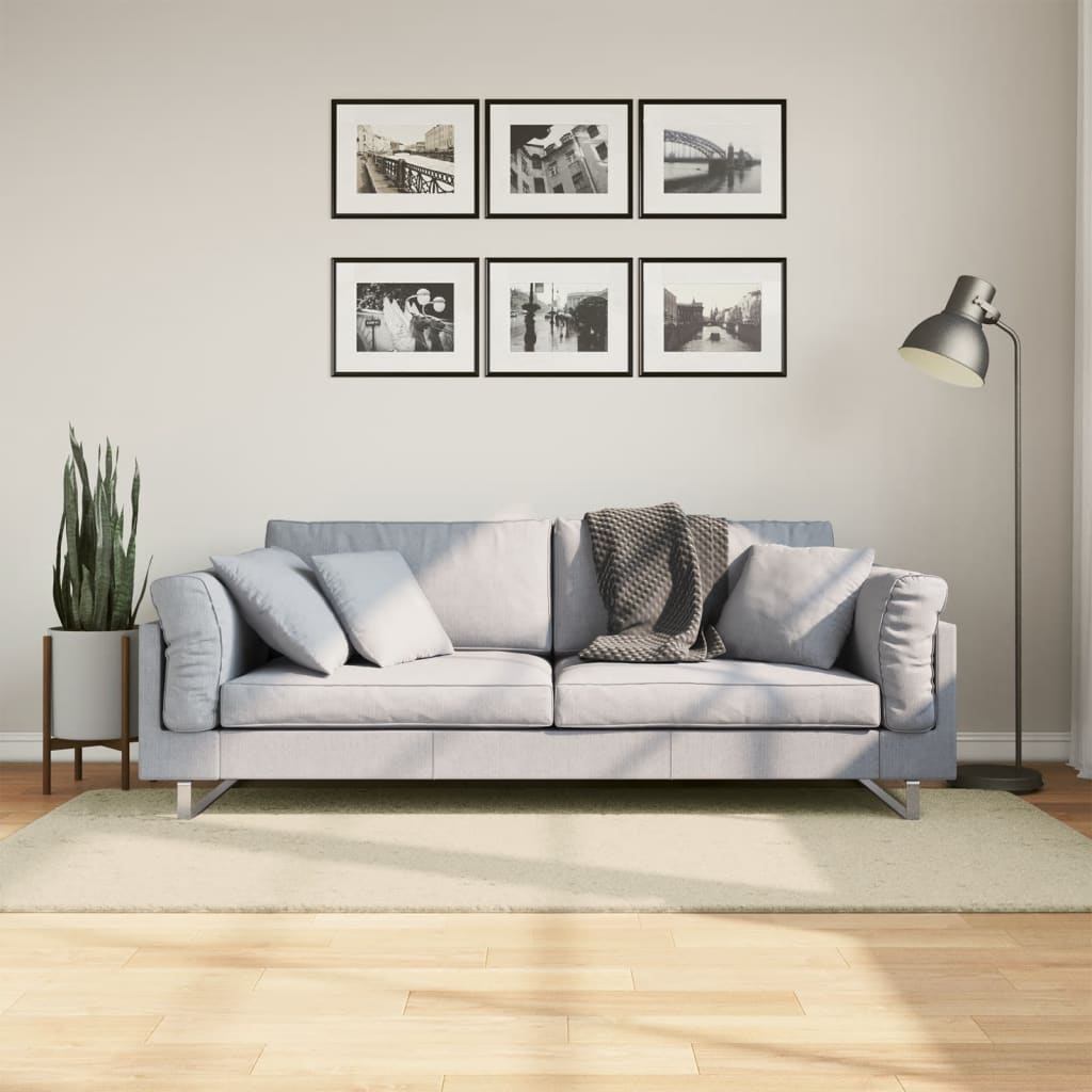 Rug HUARTE, cream, 100x200cm, short pile