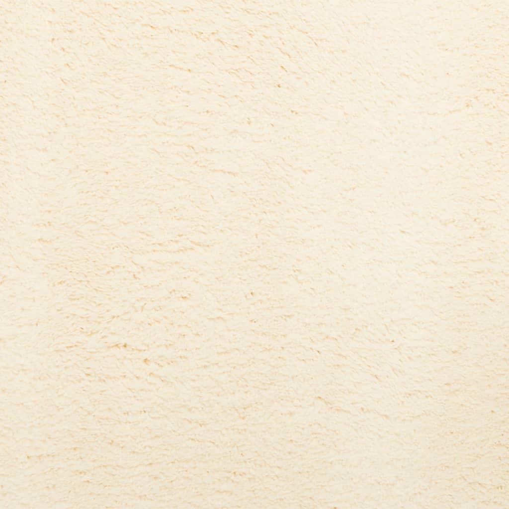 Kilimas HUARTE, kreminės spalvos, 120x120cm, trumpi šereliai