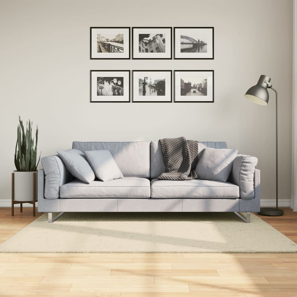 Paklājs HUARTE, krēmkrāsā, 120x170cm, īsa plūksna