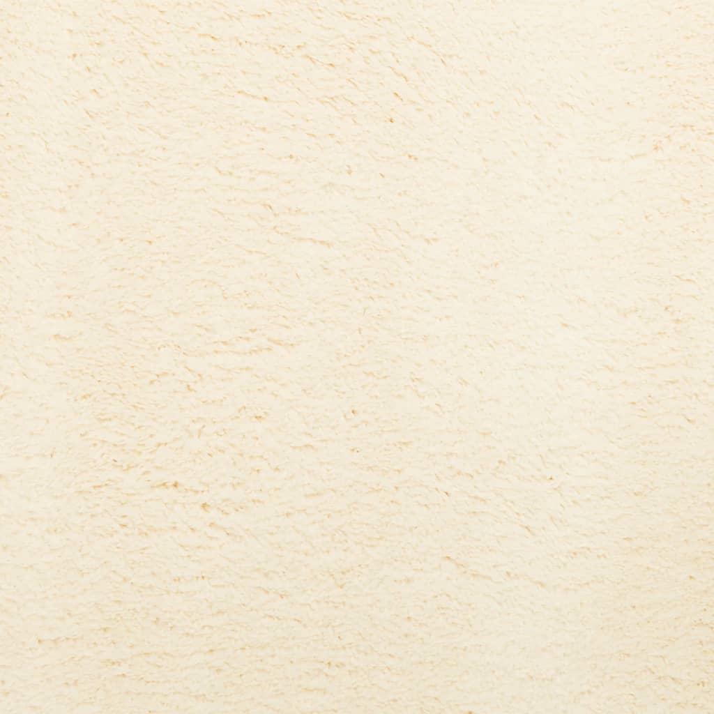 Kilimas HUARTE, kreminės spalvos, 160cm, trumpi šereli