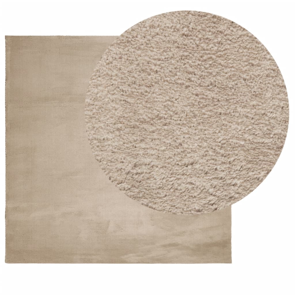 Rug HUARTE, sand, short pile, soft and washable