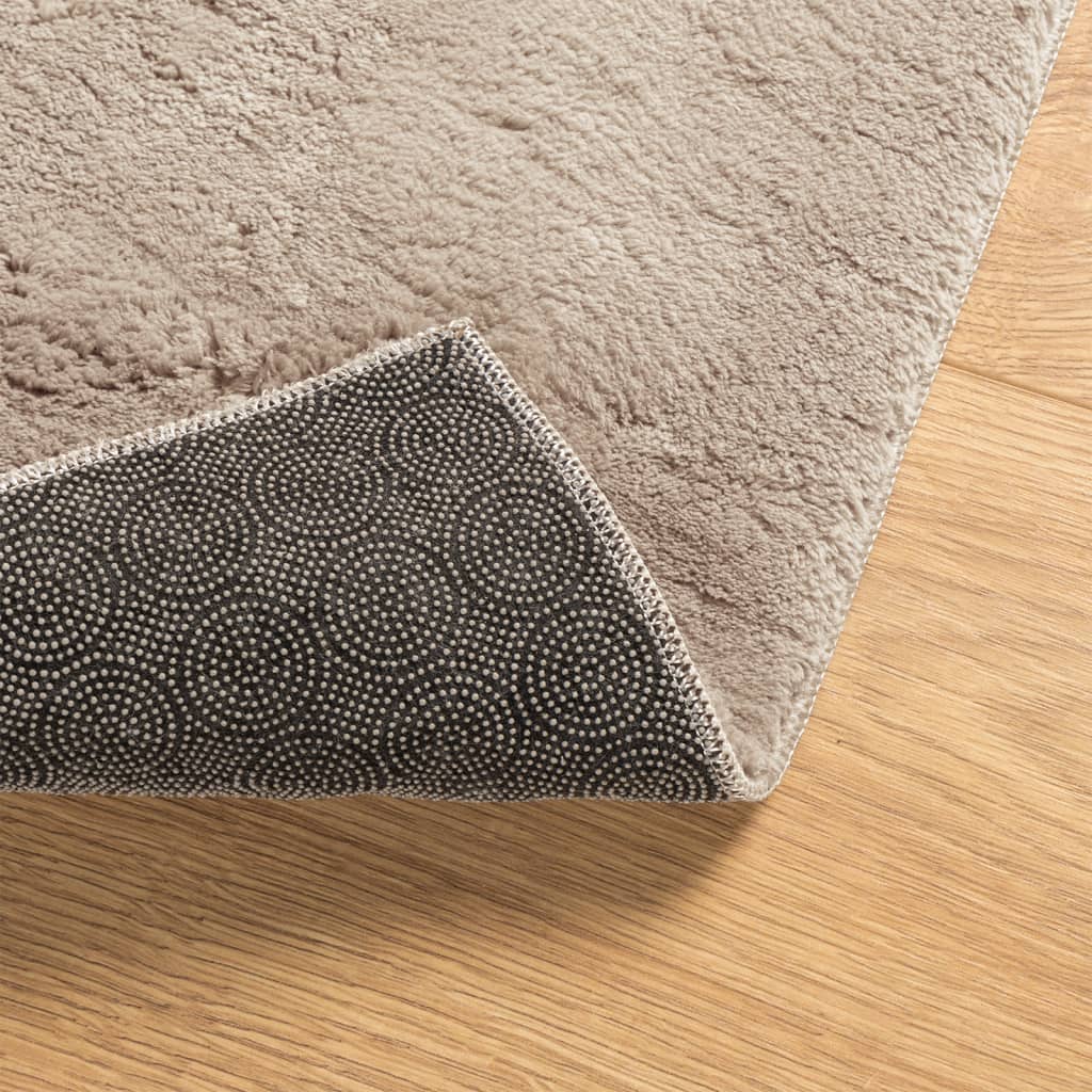Rug HUARTE, sand, short pile, soft and washable