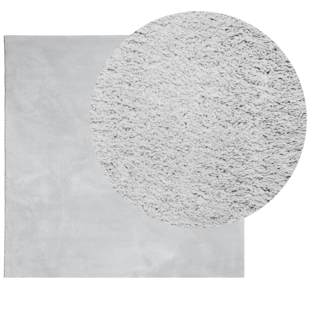 Carpet HUARTE, grey, 240x240cm, short pile