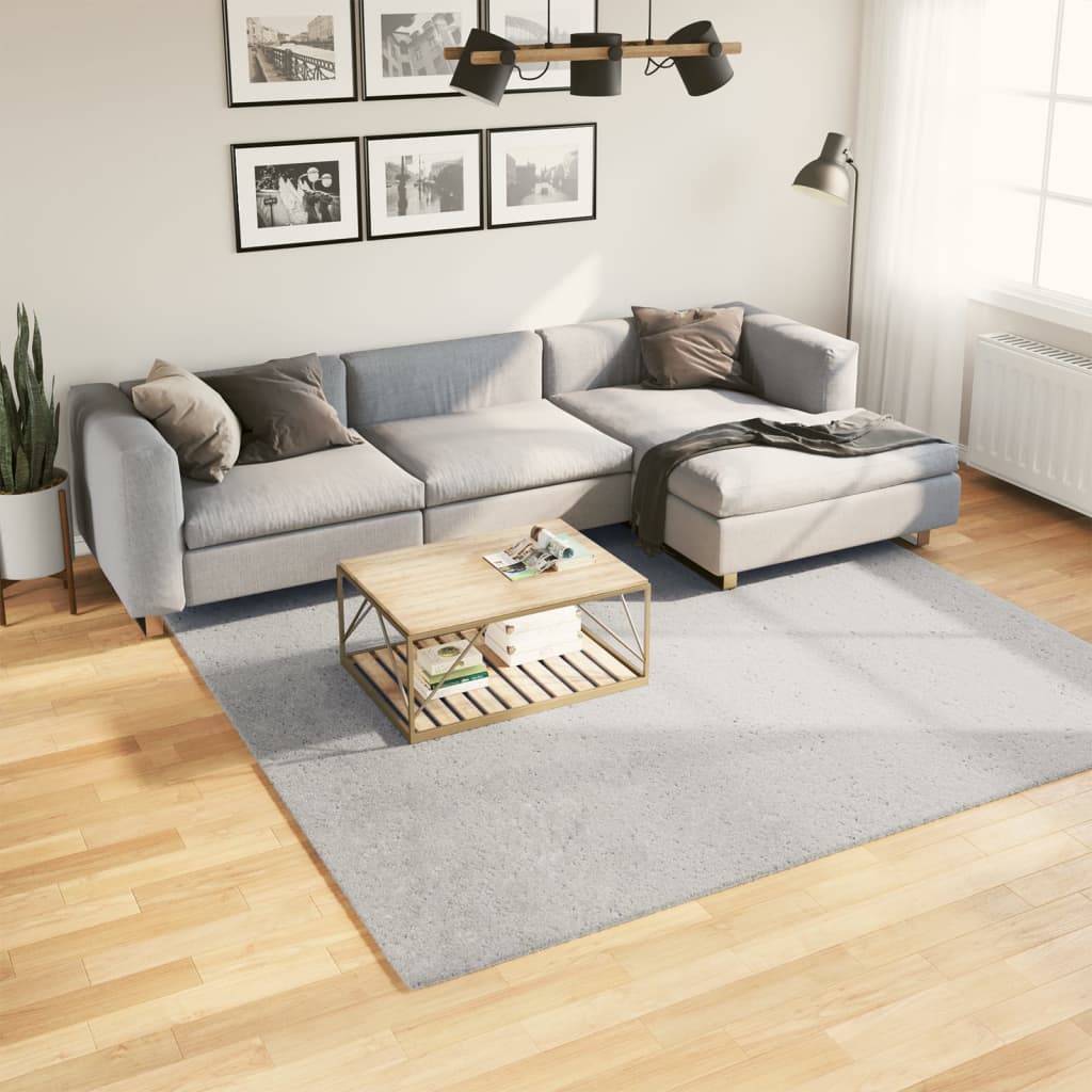 Carpet HUARTE, grey, 240x240cm, short pile