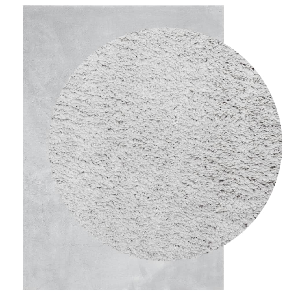 Paklājs HUARTE, pelēks, 240x340cm, īss plūksnojums