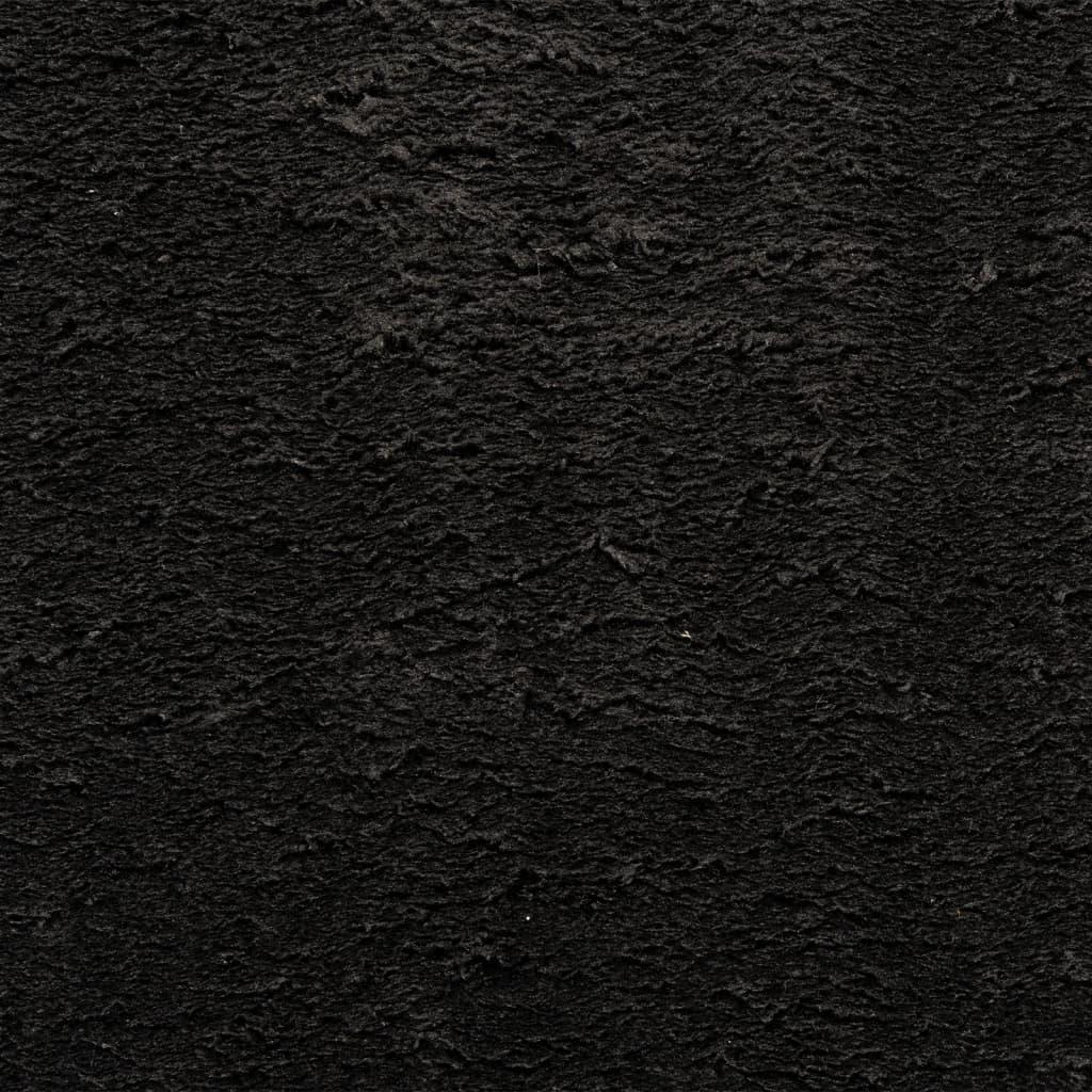 Kilimas HUARTE, juodas, 60x110cm, trumpi šereliai