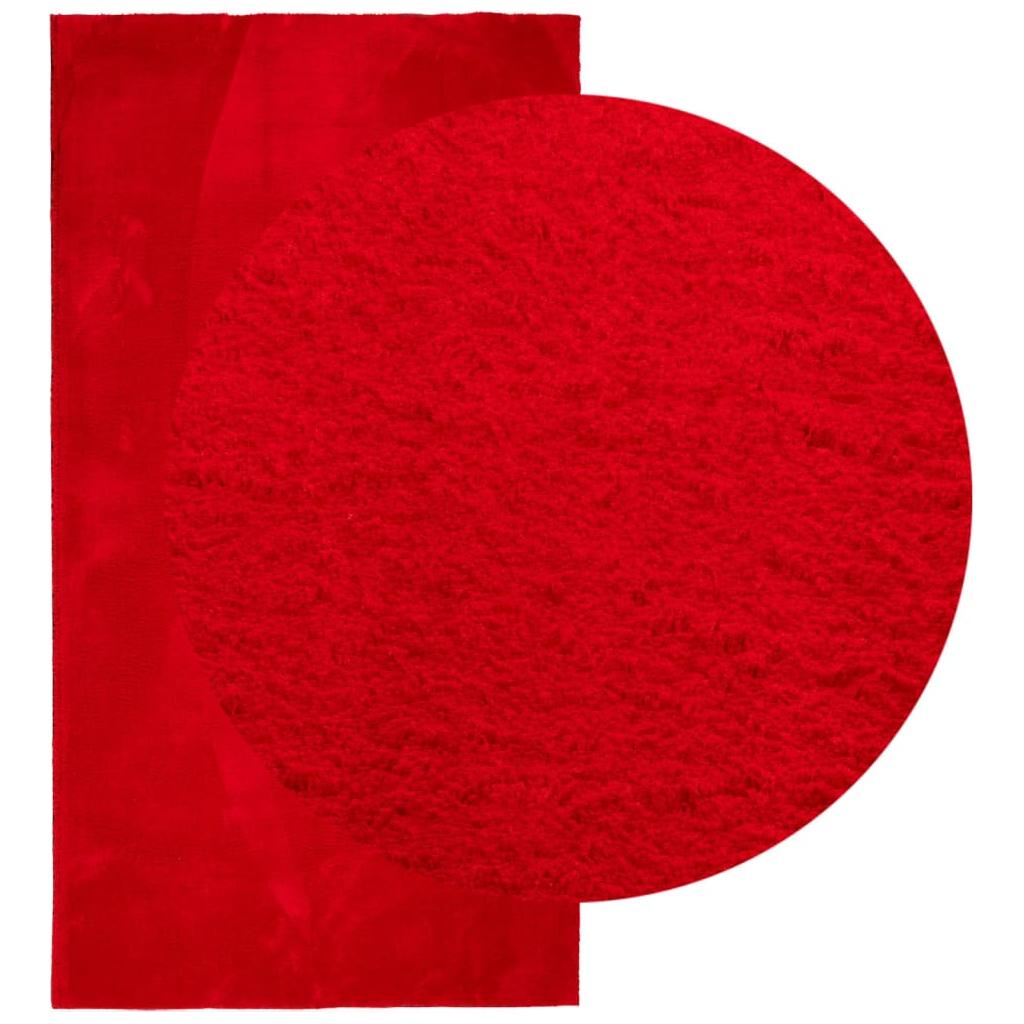 Kilimas HUARTE, raudonos spalvos, 80x150cm, trumpi šereliai