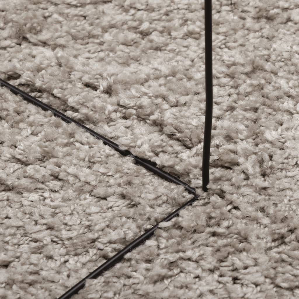 Shaggy tipo kilimas, smėlio spalvos, 300x400cm, aukšti šereliai