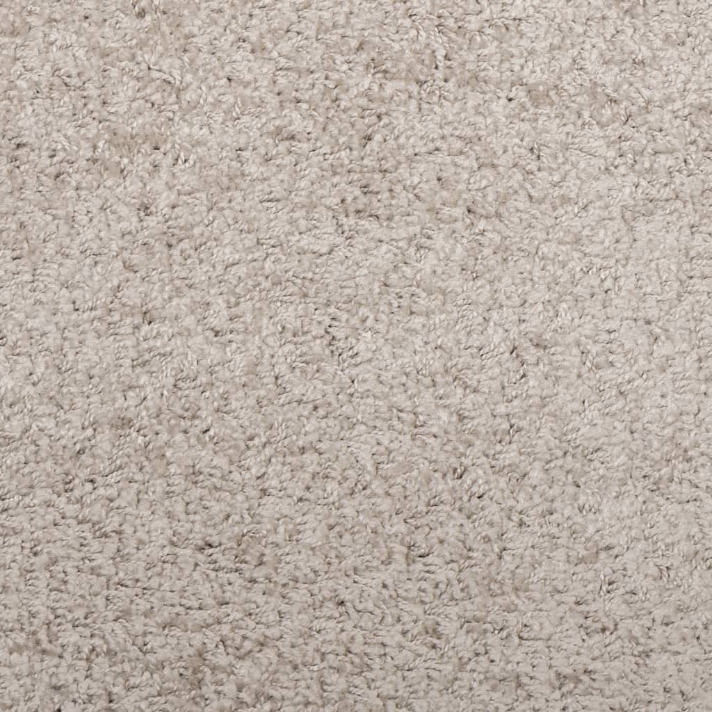 Shaggy tipo kilimas, smėlio spalvos, 80cm, aukšti šereliai