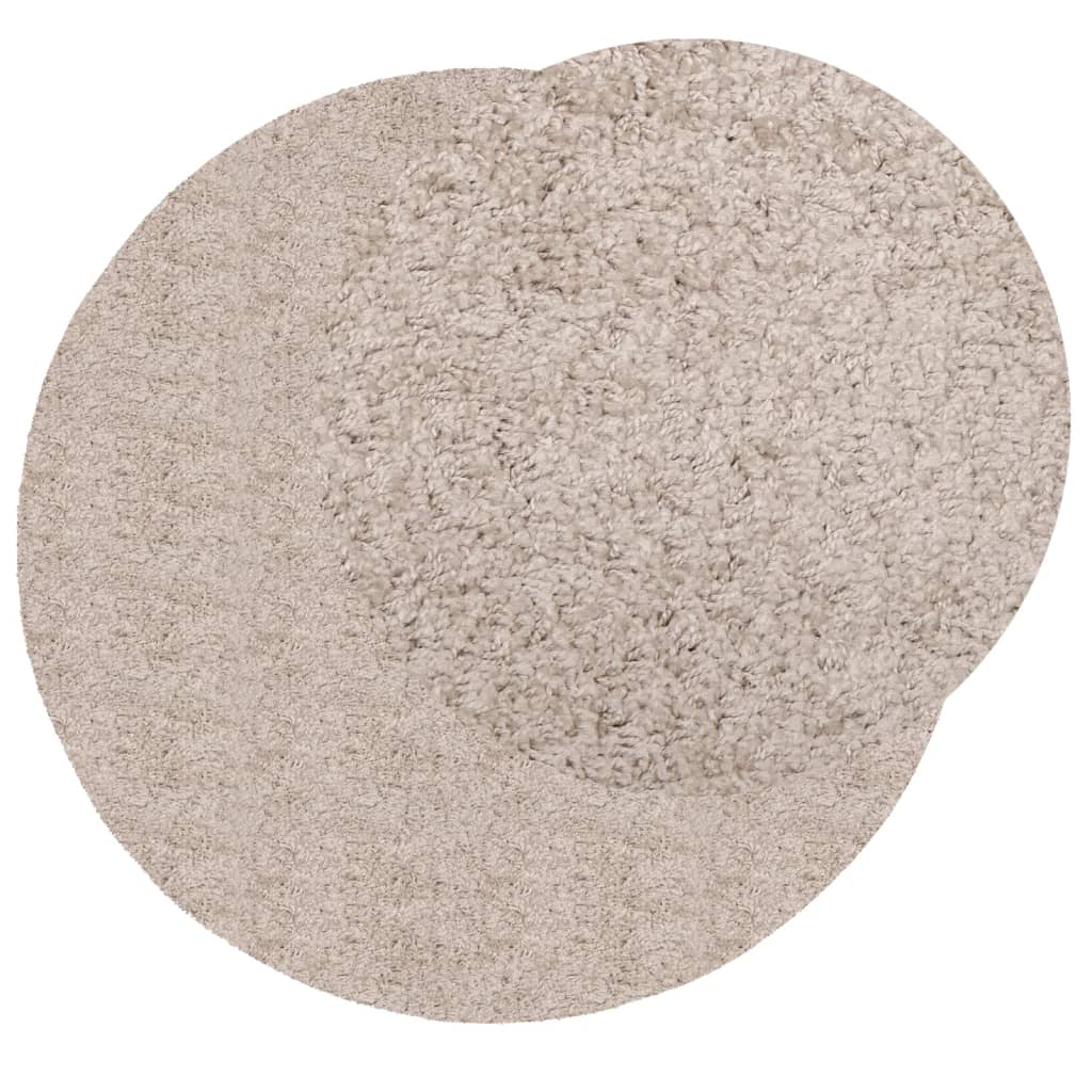 Shaggy tipo kilimas, smėlio spalvos, 100cm, aukšti šereliai