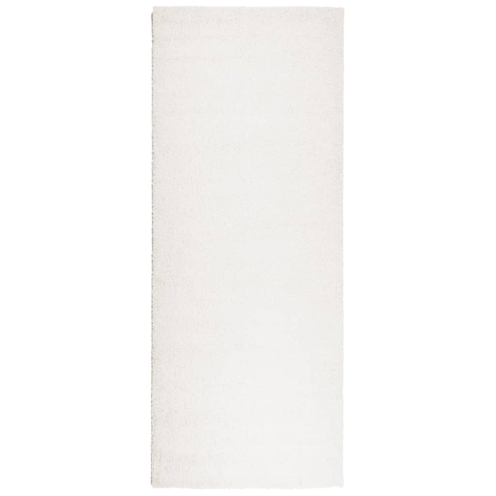 Shaggy tipo kilimas, kreminis, 80x200cm, aukšti šereliai