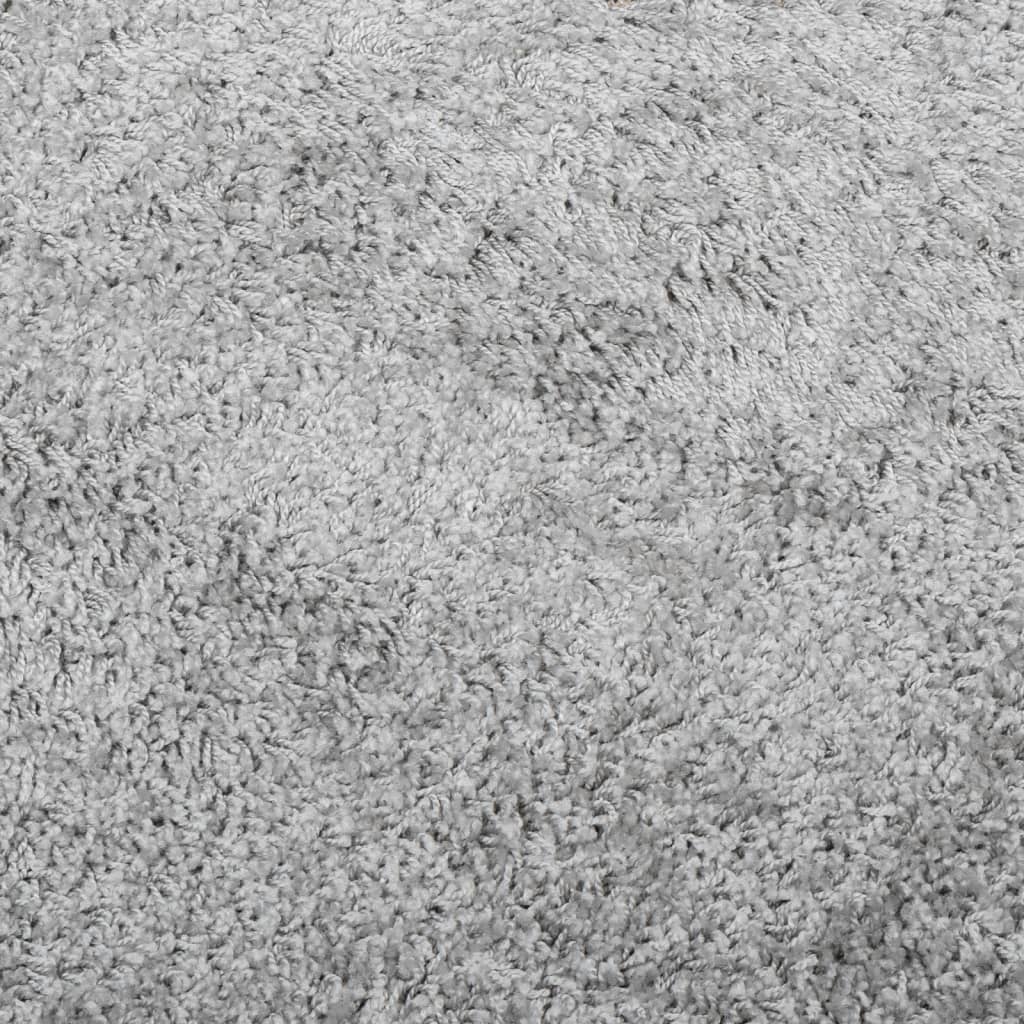 Shaggy tipo kilimas, pilkos spalvos, 160x160cm, aukšti šereliai