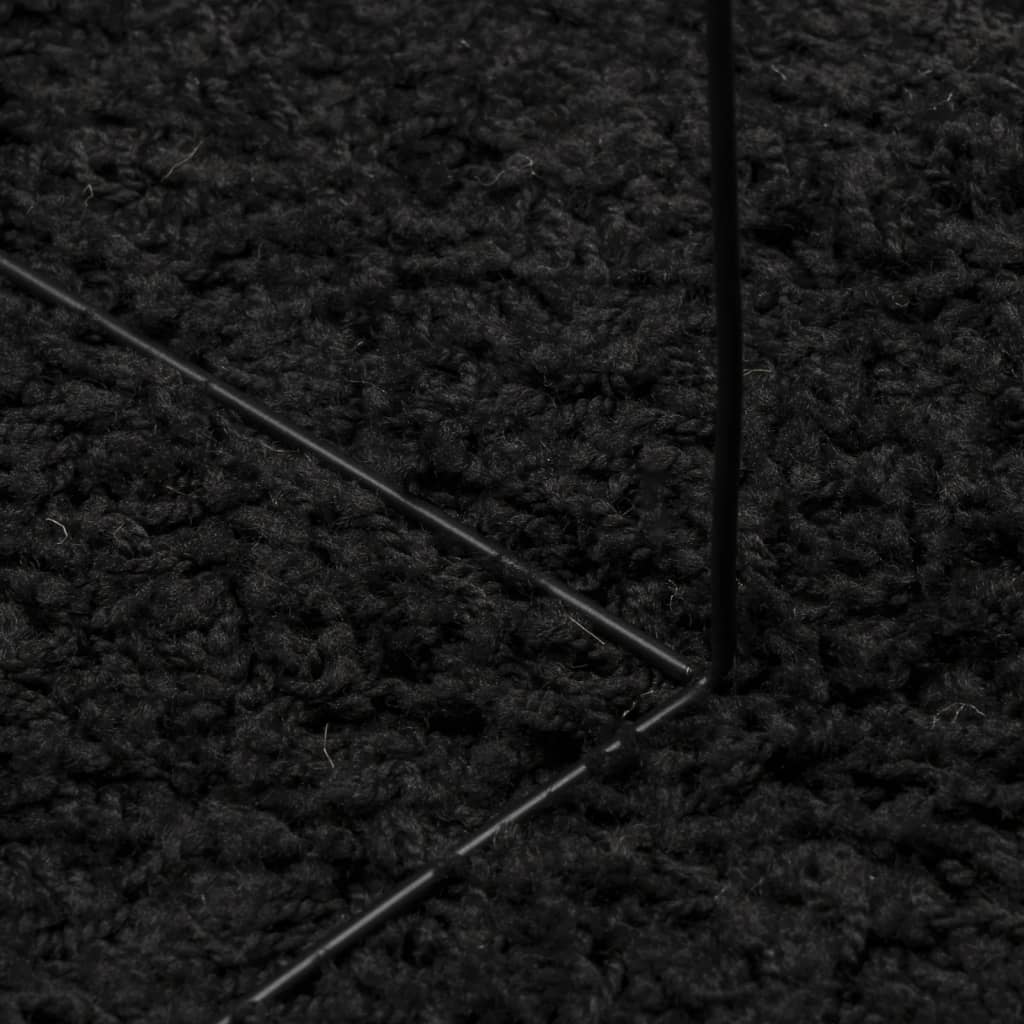 Shaggy tipo kilimas, juodos spalvos, 100x200cm, aukšti šereliai