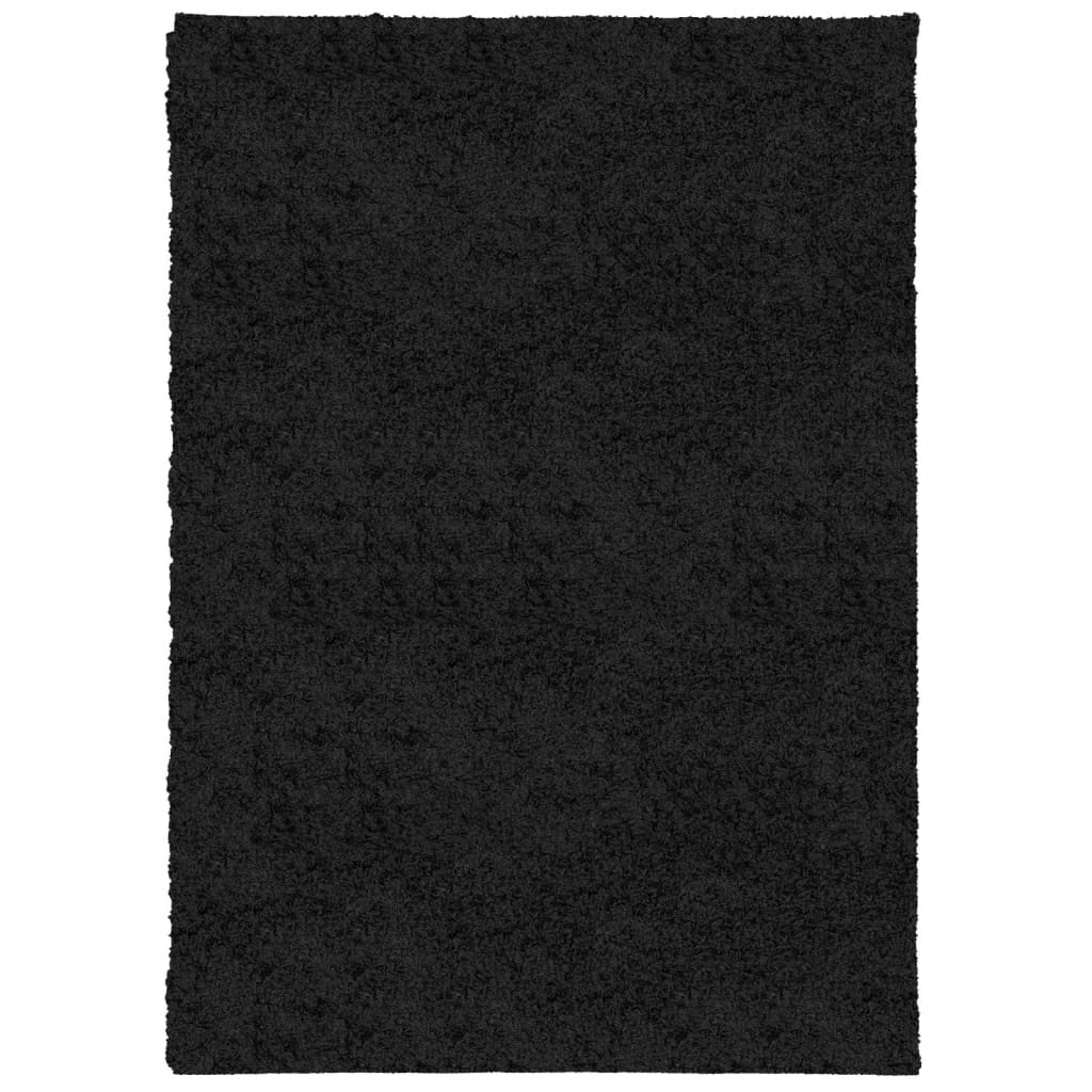 Shaggy tipo kilimas, juodos spalvos, 120x170cm, aukšti šereliai