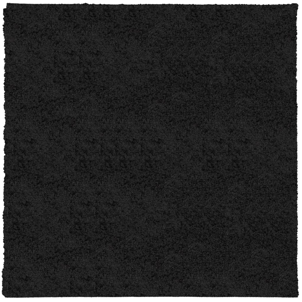 Shaggy tipo kilimas, juodos spalvos, 240x240cm, aukšti šereliai