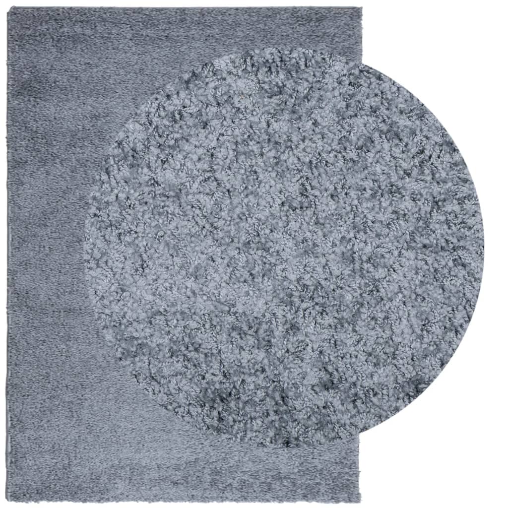 Šegijs paklājs PAMPLONA, zils, 200x280cm, augsta plūksna