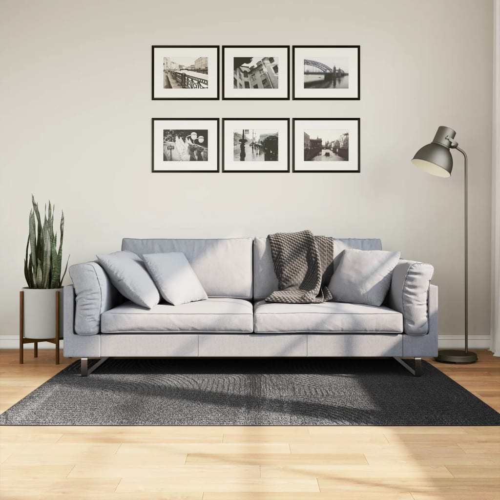 Paklājs IZA, antracīts, 120x170cm, īss plūksnu augstums