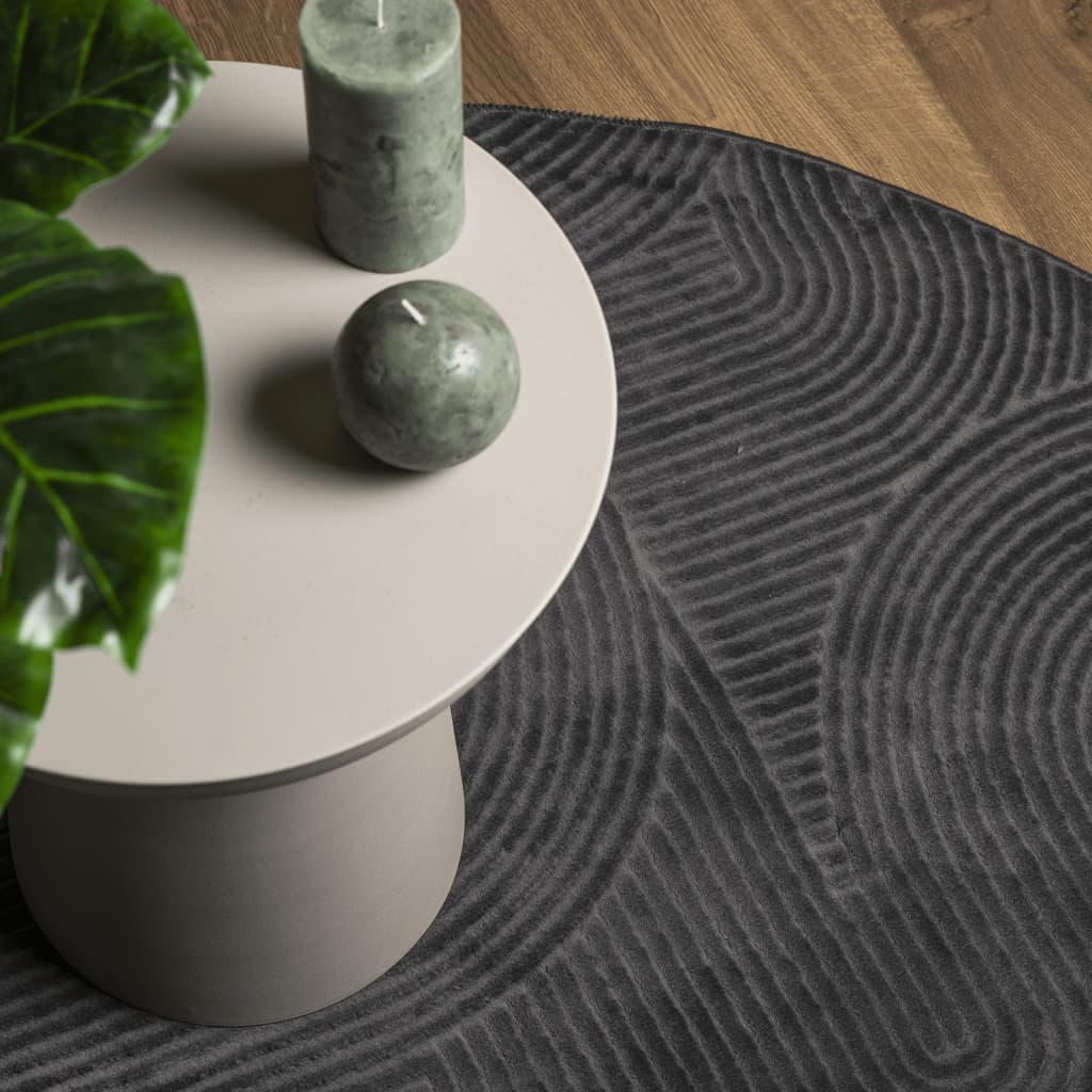 Paklājs IZA, antracīts, 120 cm, īsas šķiedras
