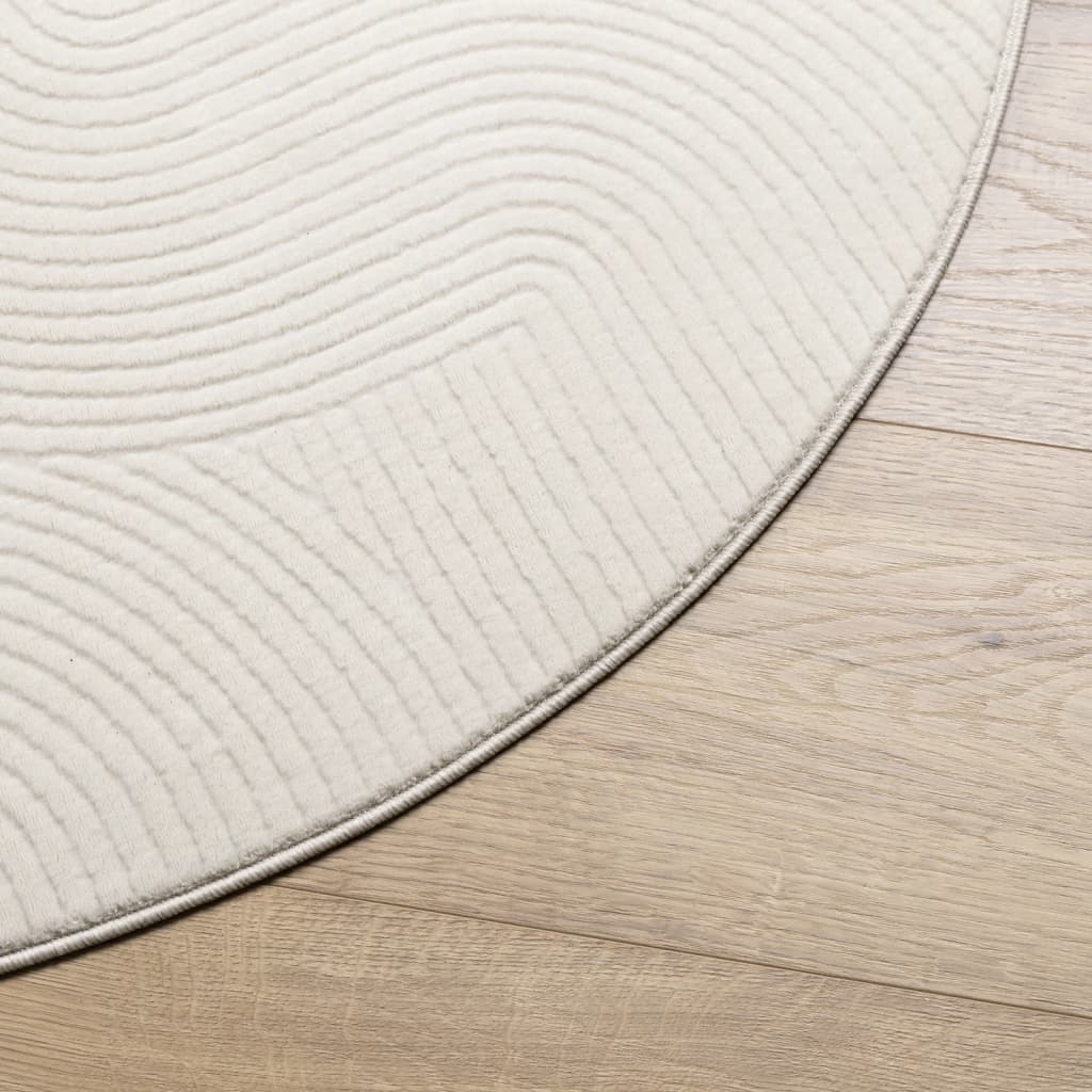 Paklājs IZA, krēmkrāsas, 120cm, īss plūksnojums