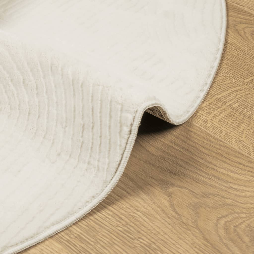 Paklājs IZA, krēmkrāsas, 120cm, īss plūksnojums