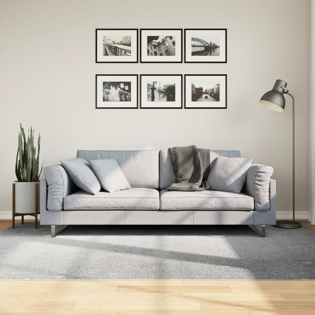 Paklājs IZA, pelēks, 160x230cm, īss plūksnojums