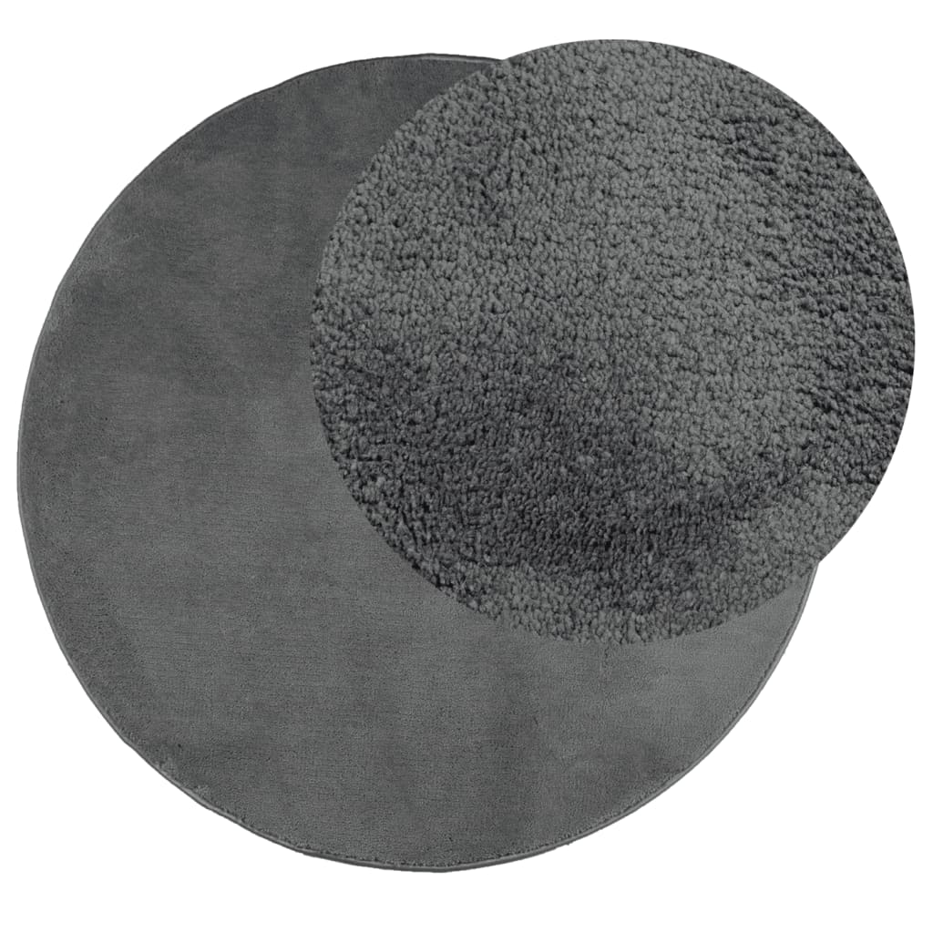 OVIEDO rug, anthracite, 160cm, short pile