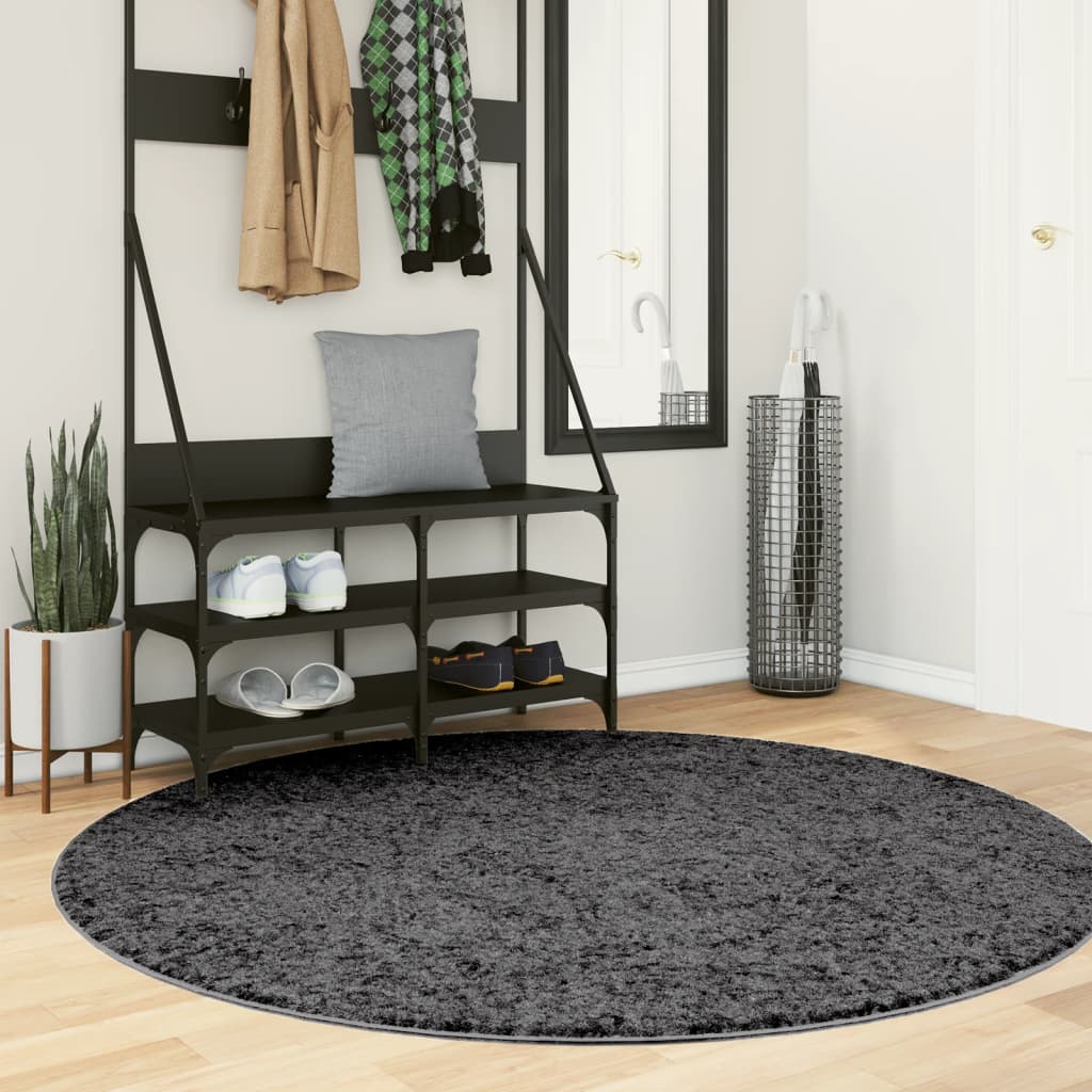 OVIEDO rug, anthracite, 160cm, short pile