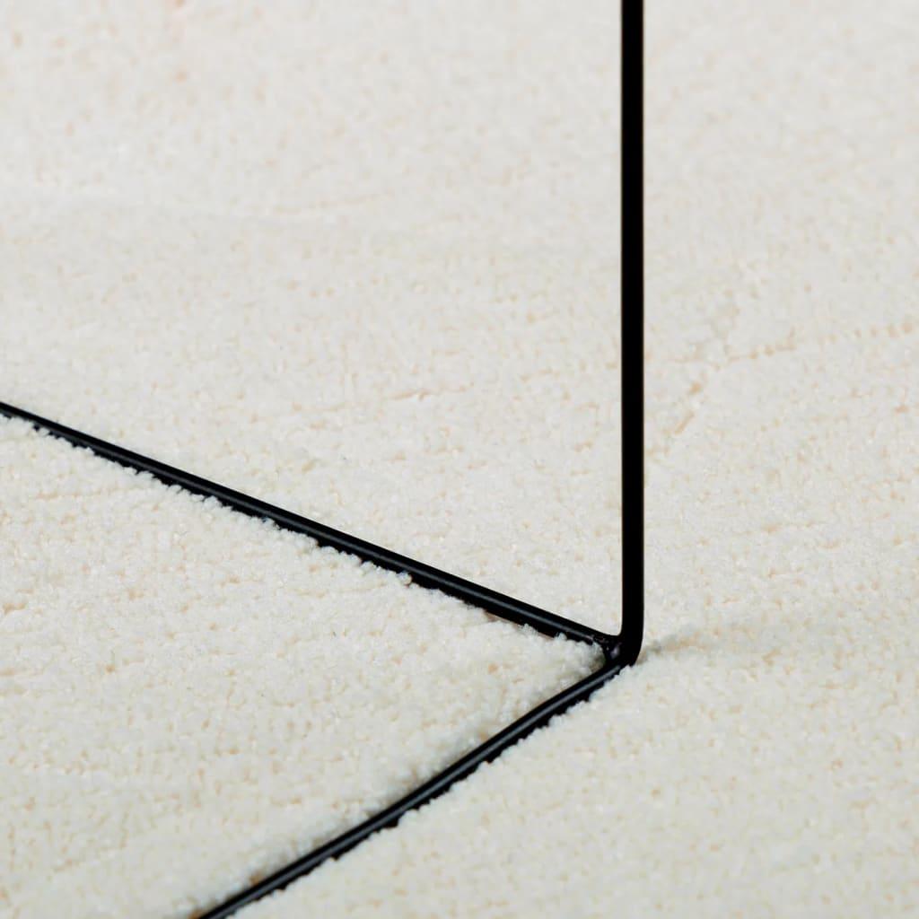 Kilimas OVIEDO, kreminės spalvos, 120x120cm, trumpi šereliai